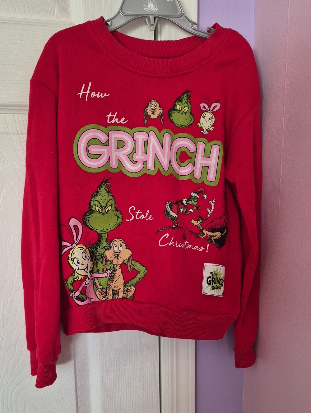 Red Grinch Graphic Kids Sweatshirt